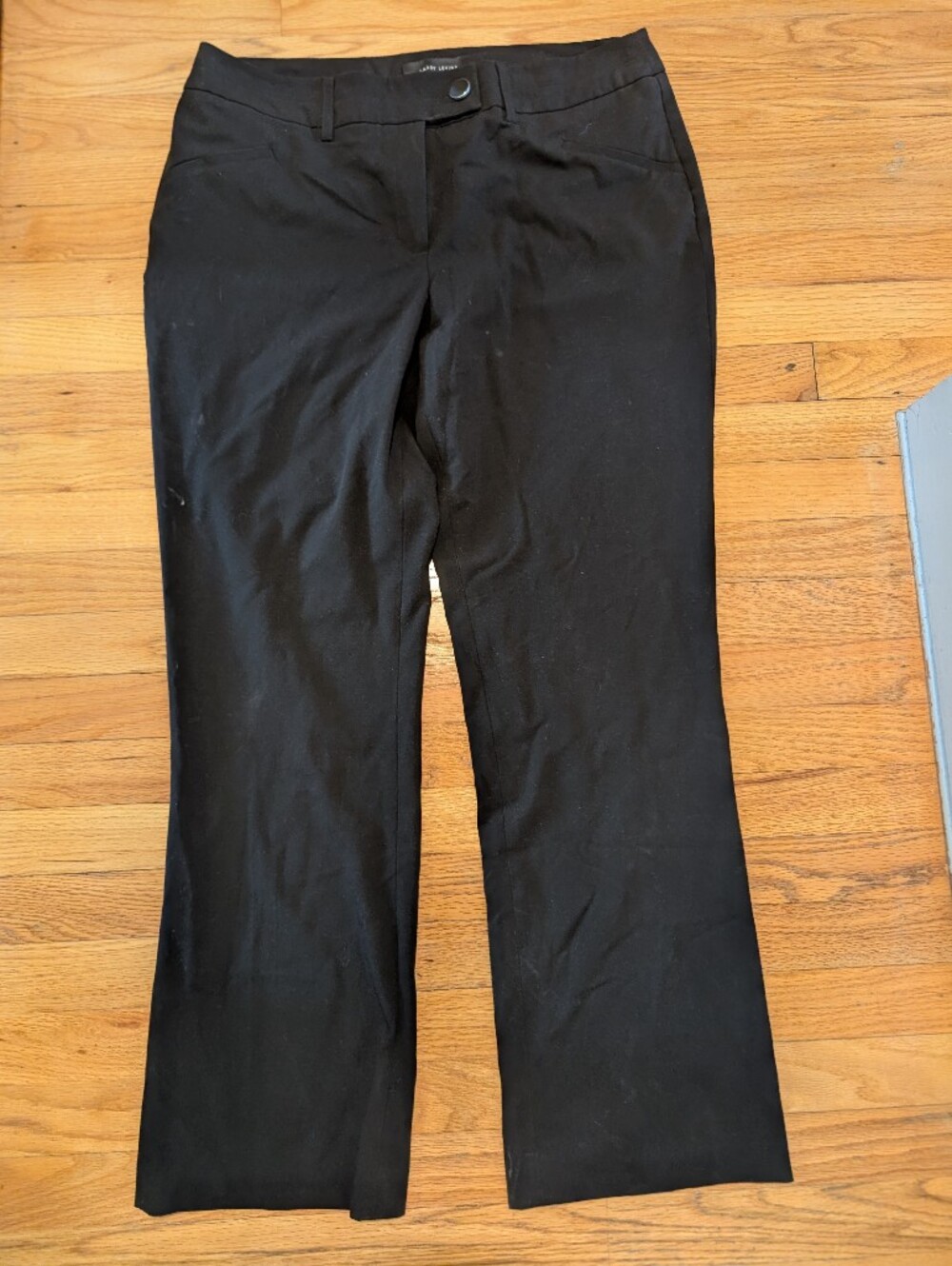 Larry Levine Black Straight-Leg Pants